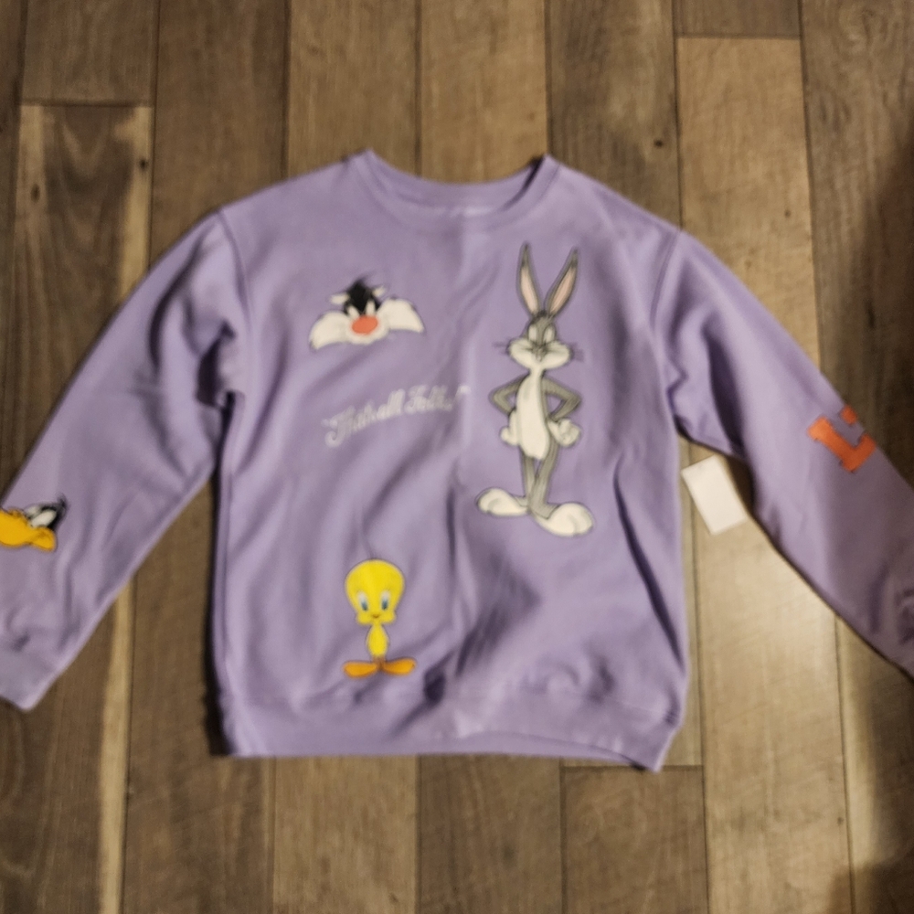 Looney Tunes Purple Sweatshirt - Picture 5 of 12